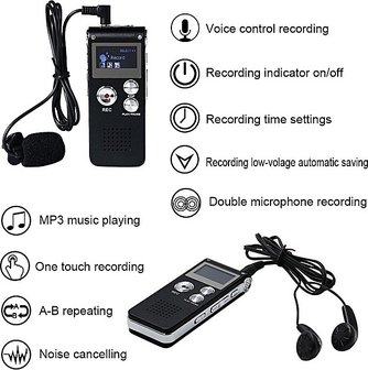 Dictafoon voicerecorder