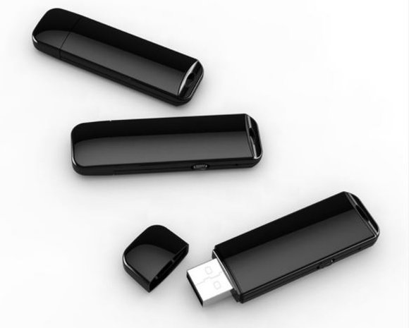 8GB USB stick voice recorder - Zwart - 25 uur opnemen 