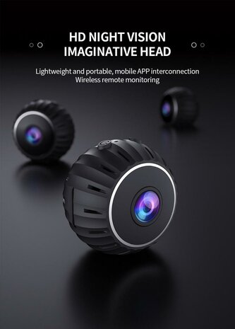 Mini wifi camera met nachtzicht magnetisch